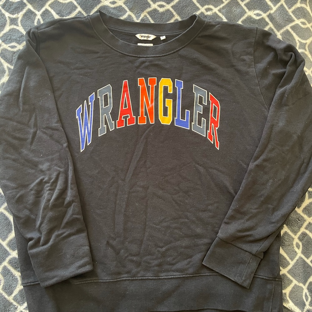 Black Wrangler Lightweight Sweatshirt Large